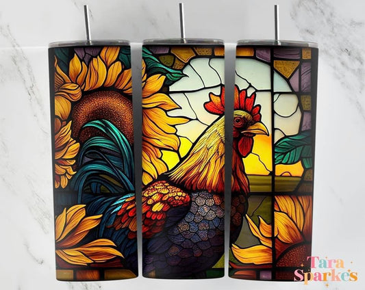 Stained Glass Rooster