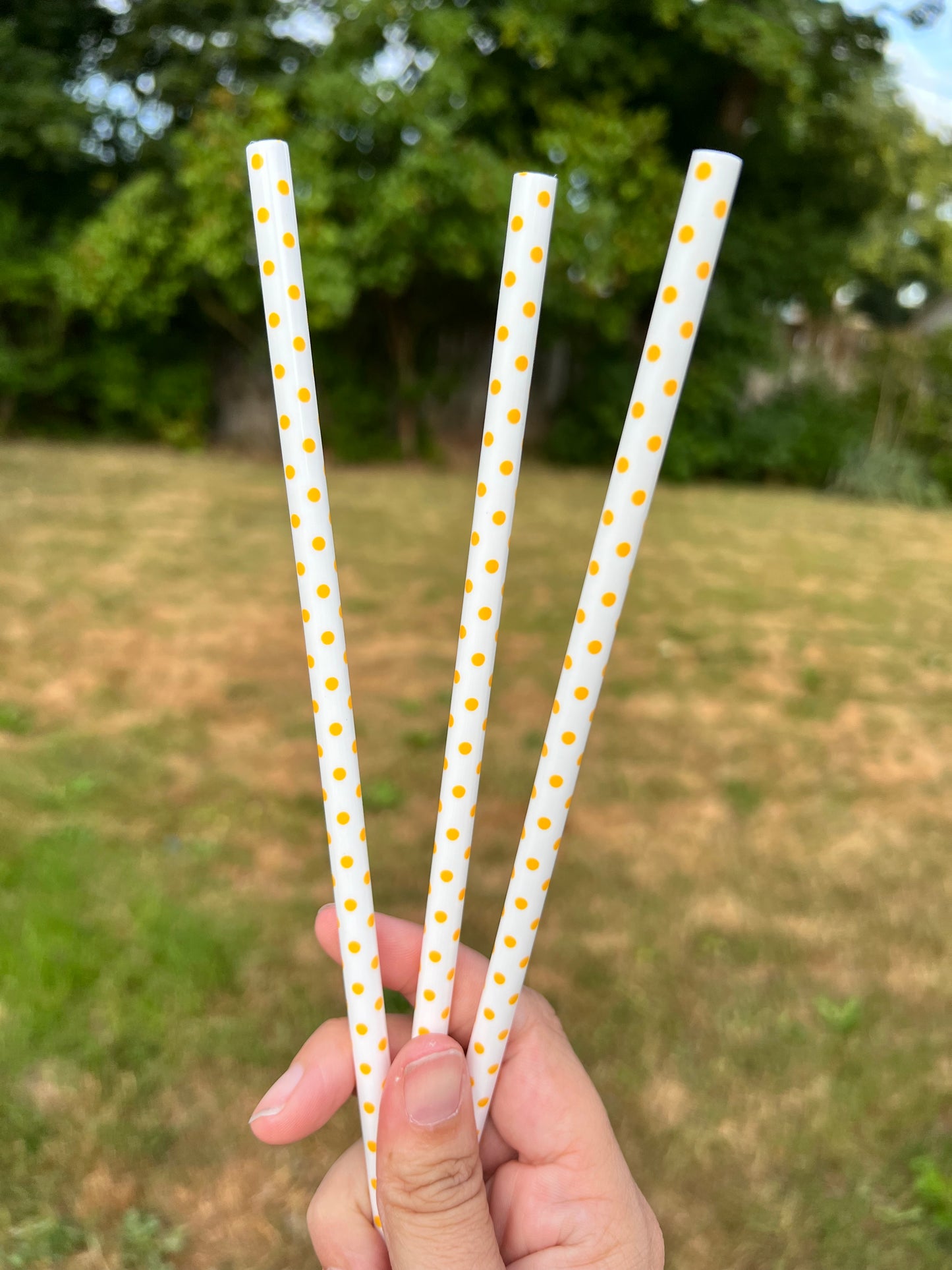 Polka dot straws