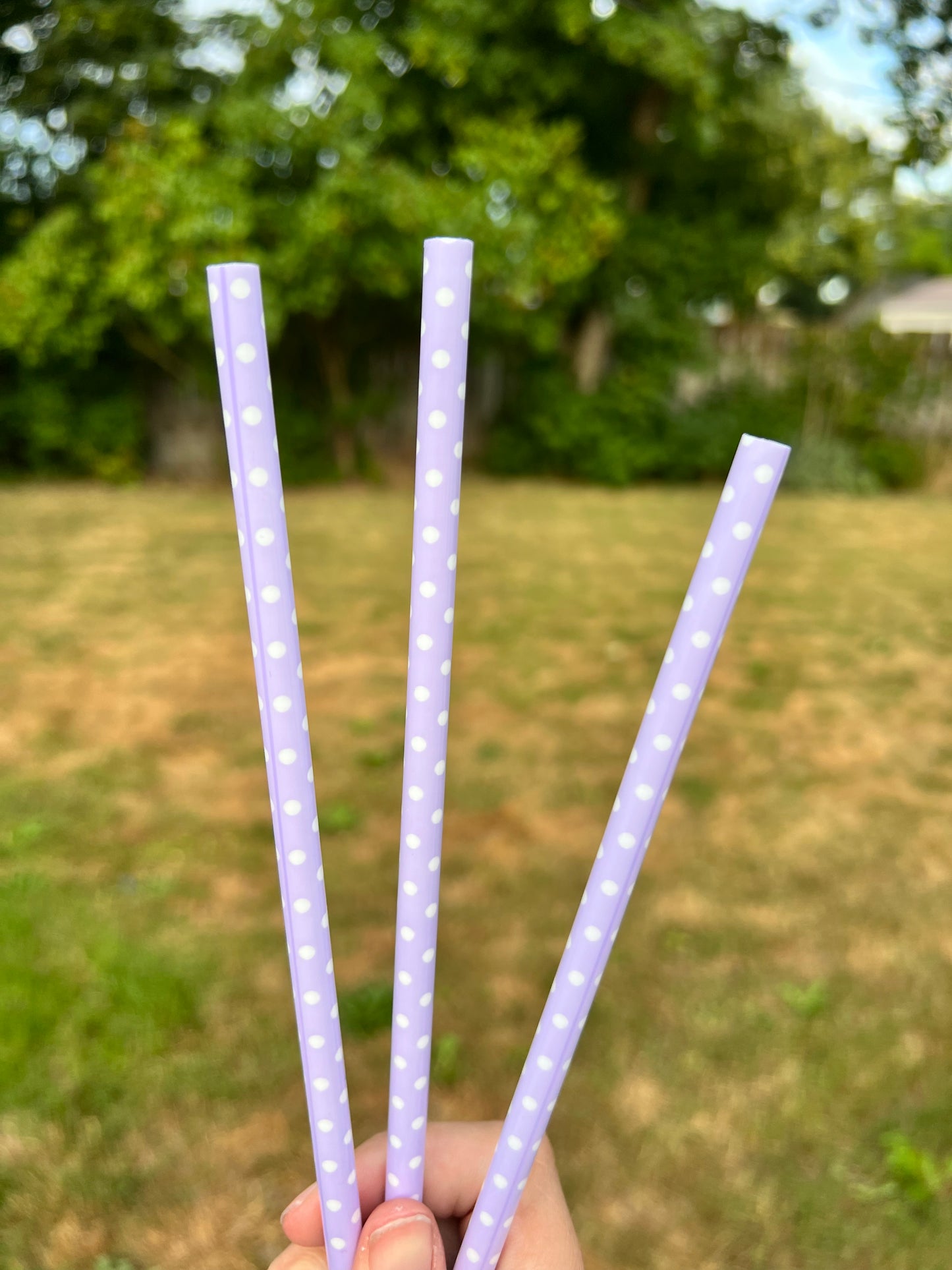 Polka dot straws