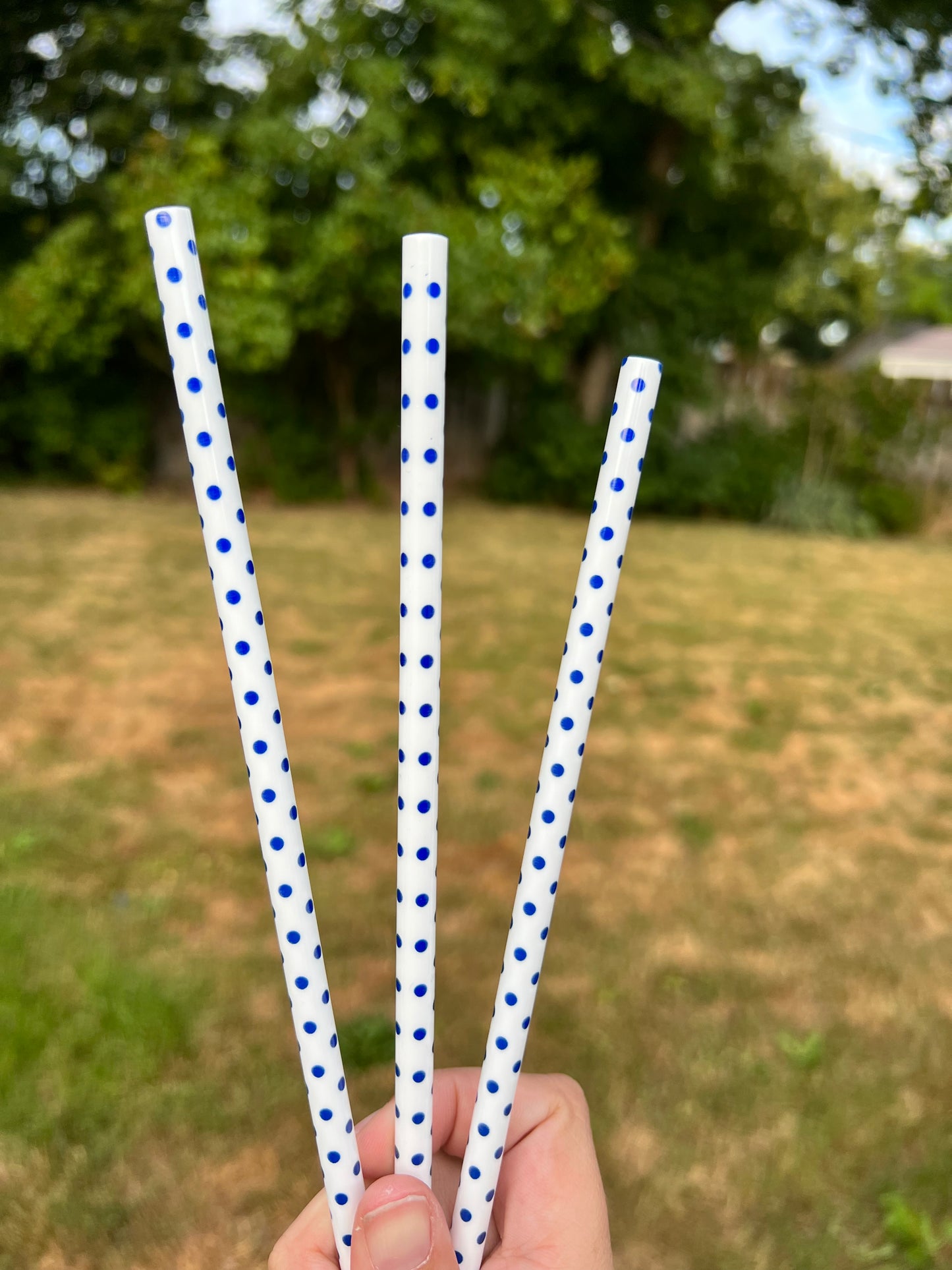 Polka dot straws