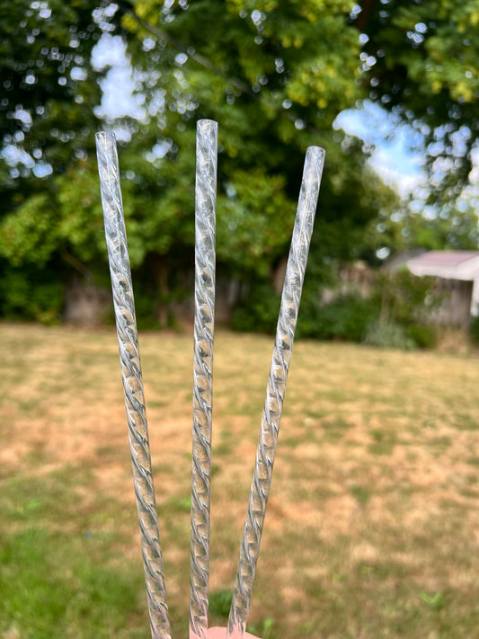 Clear twist straws straws